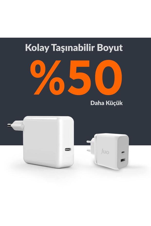 65w Gan Usb-c Usb-a Şarj Aleti Iphone & Ipad & Macbook & Notebook Uyumlu Pd Type-c Hızlı Şarj - 7