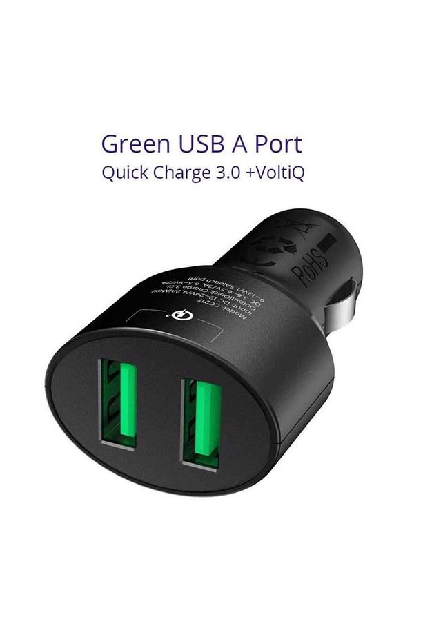 Çift Usb Çıkışlı Dual Port Qc 3.0 Hızlı Araç Şarj Cihazı - 2