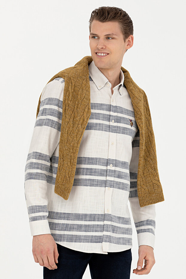 Men's Stone Long Sleeve Shirt 50272448 -Vr049