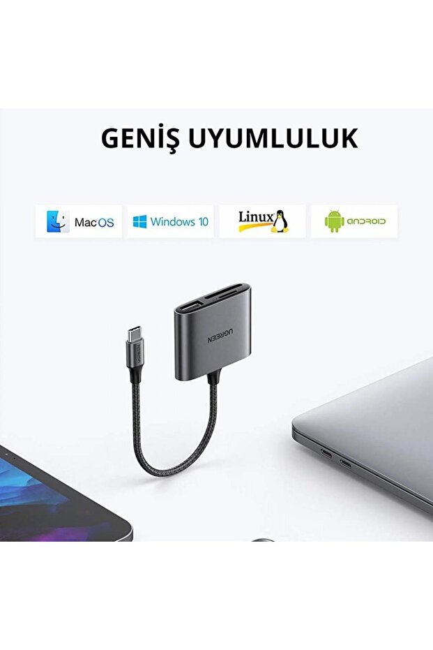 Type-c To Sd Micro Sd Tf Usb Kart Okuyucu Adaptör - 6