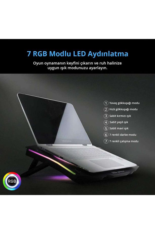 Gt Rgb Gaming Notebook Soğutucu - 3