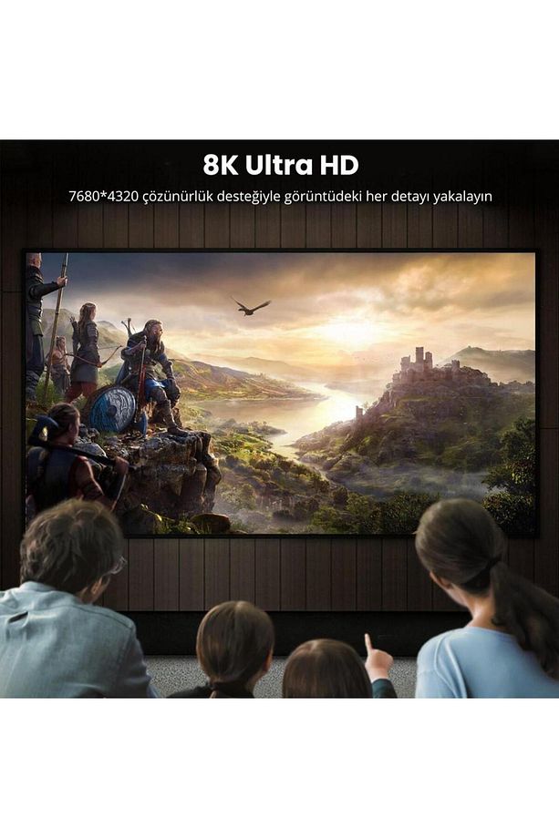 8k 60hz Displayport To Displayport 1.4 Örgülü Kablo 2 Metre - 2