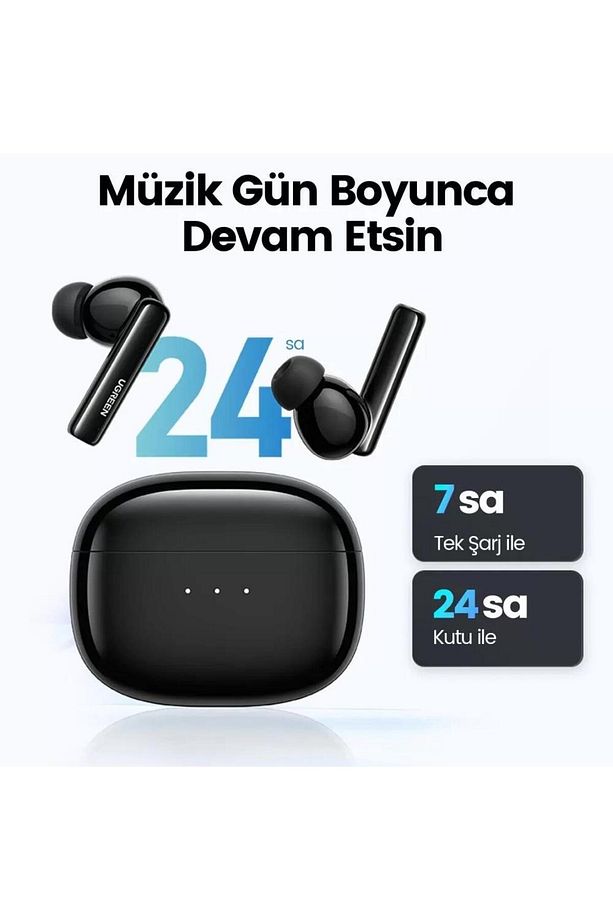 Hitune T3 Anc / Ambiyans Bluetooth 5.2 Tws Kablosuz Kulaklık Siyah - 6