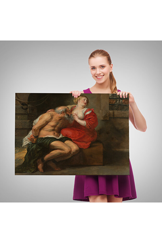 Peter Paul Rubens Cimon ve Pero Kanvas Tablo, Çıplak Tablo, Giclee Duvar Sanatı-5377 - 4