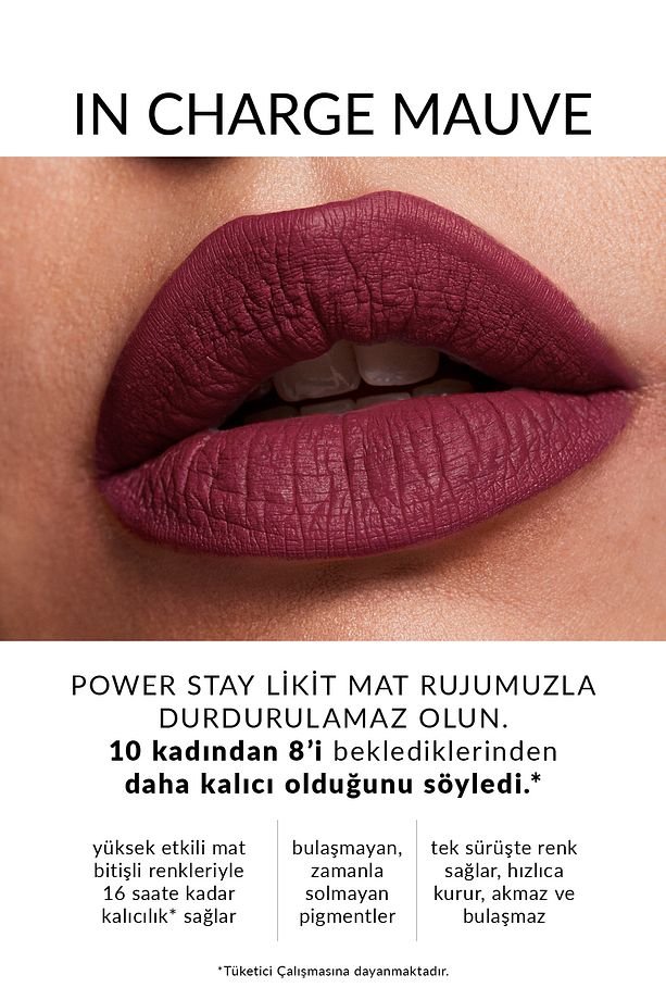 Power Stay Likit Mat Ruj - In Charge Mauve - 2