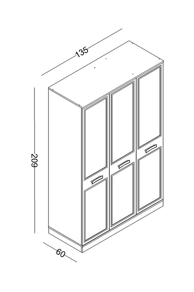 Rixos 3 Kapaklı Dolap - 4