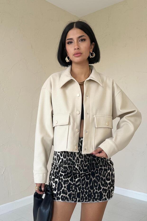 KISA KAŞE GÖMLEK CEKET - 1