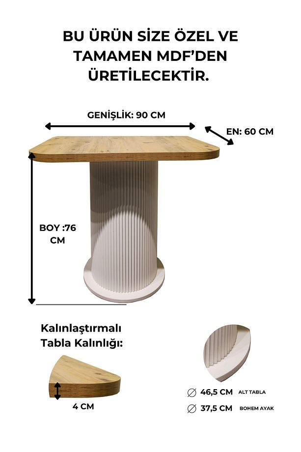 Mutfak Standı Kahve Köşesi Mutfak Masa Mutfak Kahve Köşesi Bohem Kahve Makinası Sehpası - 8