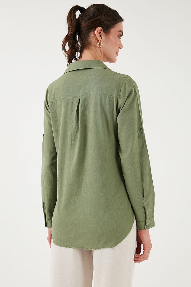 Pamuklu Regular Fit Cepli Gömlek GÖMLEK CF25S16992 - 8