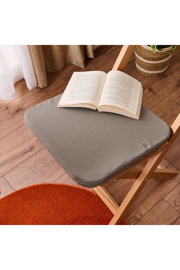 Soft Dinant Sandalye Minderi - Antrasit - 38x38 cm - 1