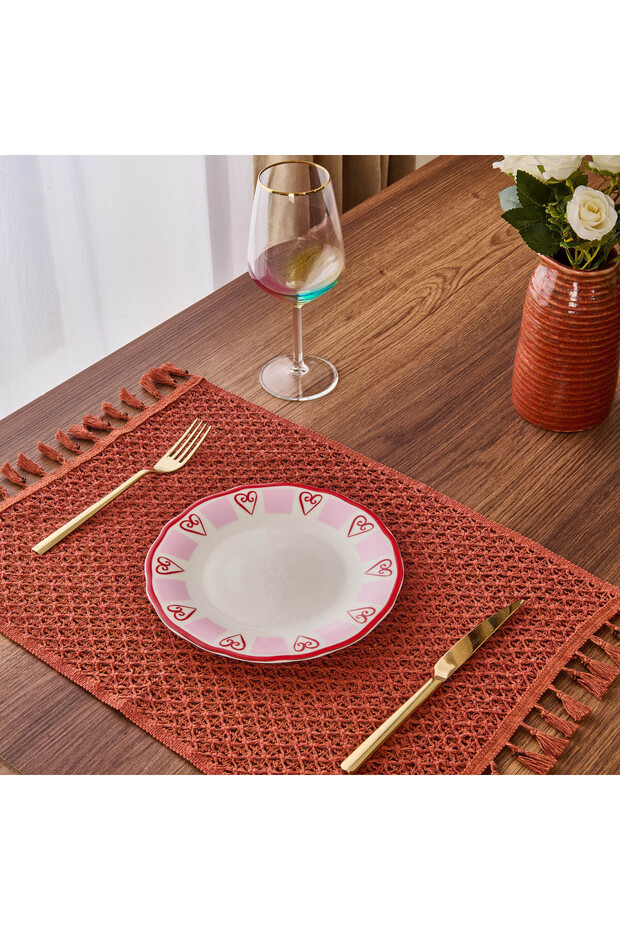 Kitchen Love Cake Plate - Pink / White - 20 cm