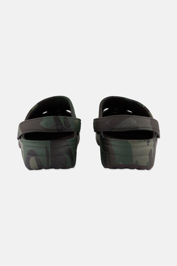 Men Slip On Clogs, Olive - 3