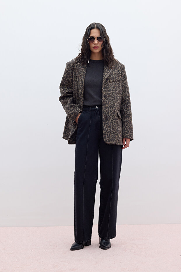 Leopard Print Stamp Jacket - 6