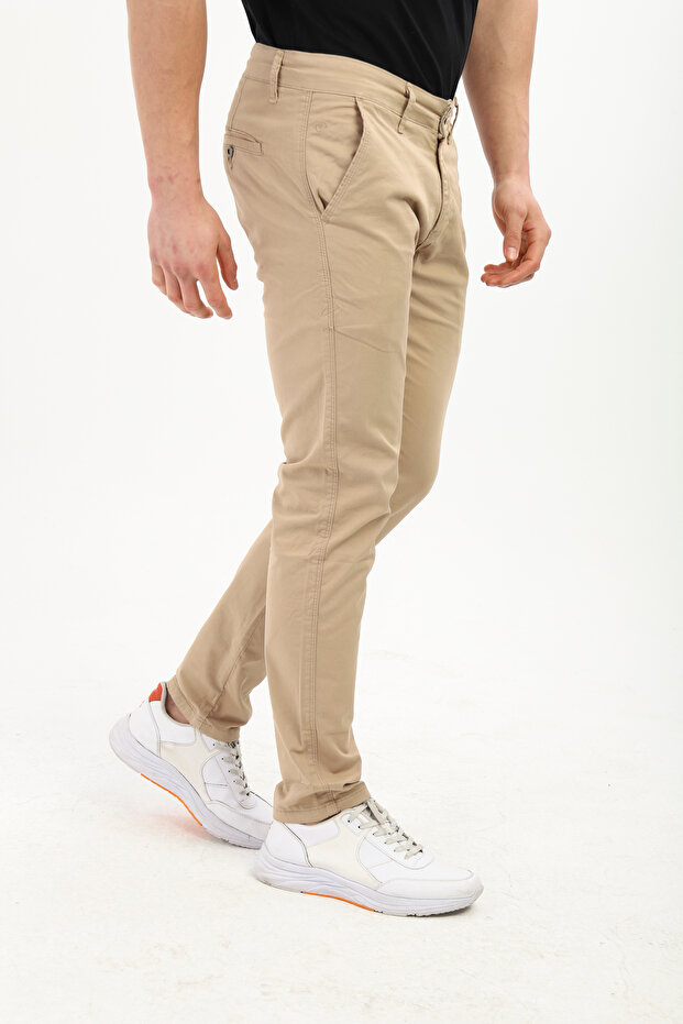 Men's Comfortable Fit Lycra Stretchy Cotton Trousers