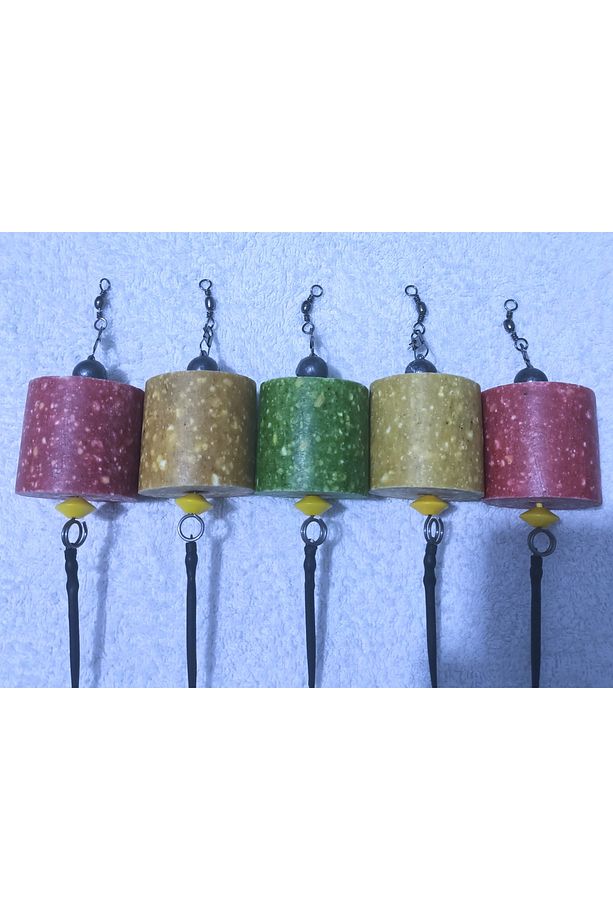 5 Adet Küspeli Sazan Rig Takımı ( 14 Mm Fosfosr'Lu Pop Up ) - 3