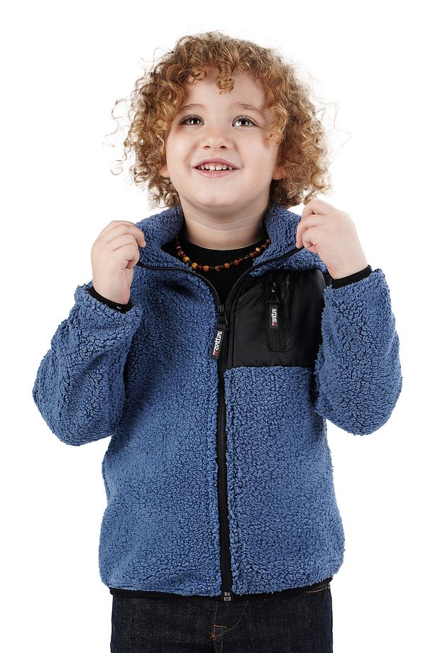 Erkek Çocuk Welsoft Tek Üst Peluş Sweatshirt Hırka Ceket - 1