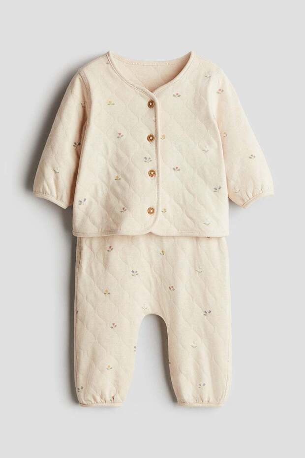 2-piece quilted jersey set