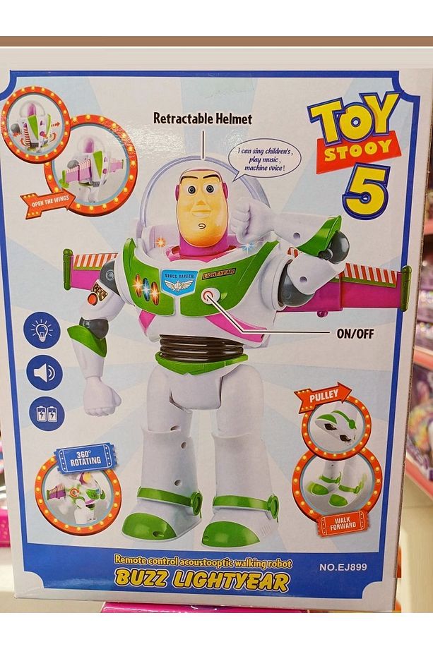 Buzz Lıghtyear R/c Oyuncak Hikayesi Toystory Uzaktan Kumandalı Robot Şarjlı Açılır Kanat - 7