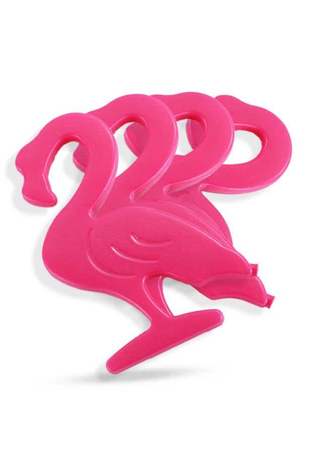Eazy Kids Set of 4 Flamingo Reusable Hard Ice Packs for Lunch bags - Pink