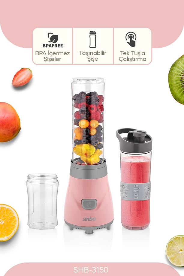 Shb-3150 Pembe 350 W Smoothie Blender - 1