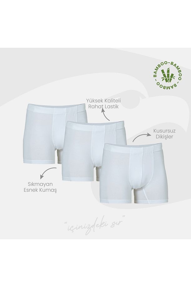 Şahin Erkek Bambu Boxer-3'lü Paket - 1