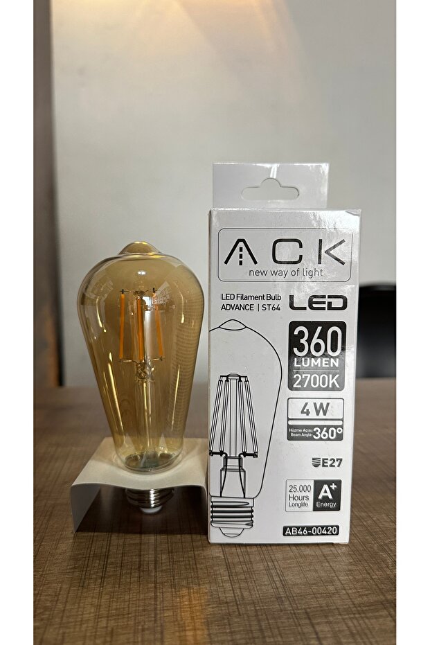 LED AMPUL RUSTİK 4W E27 360LM 2700K - 1