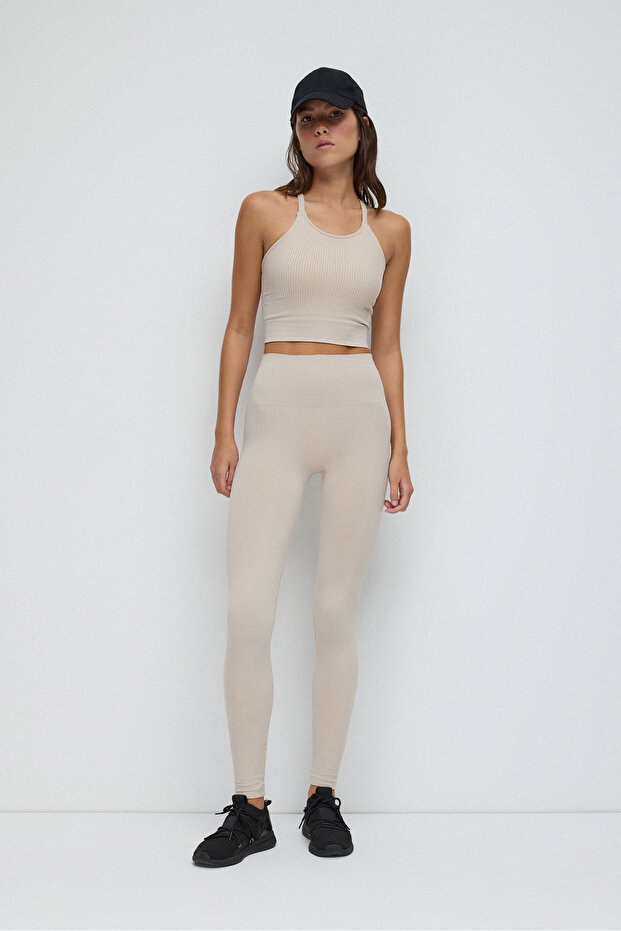 Seamless Cross Strap Crop Top - 2