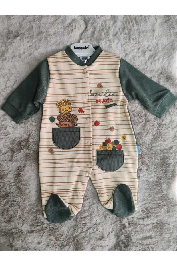 Hoppytique Cotton Baby Jumpsuit 1-3-6 Months Unisex