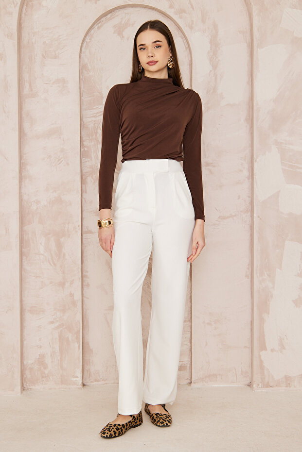 Women's Casual Waist Straight Pants