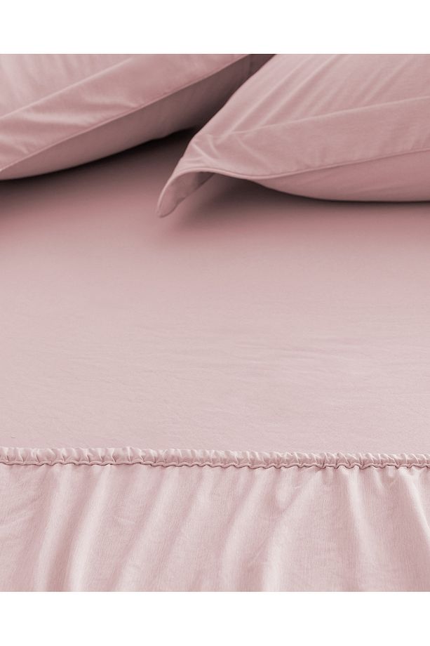 İlus Bambu Tek Kişilik Comforter Set - Pudra - 7