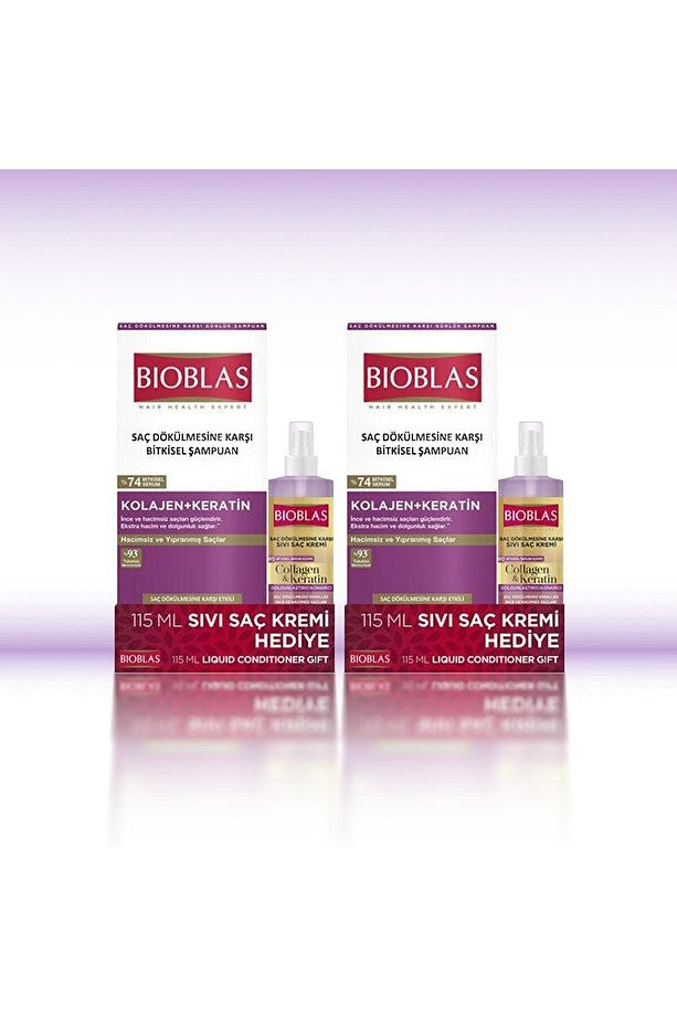 Bıoblas Sampuan Kolajen 360 ml Sac Kremı Keratın 115 ml X 2 Adet - 1