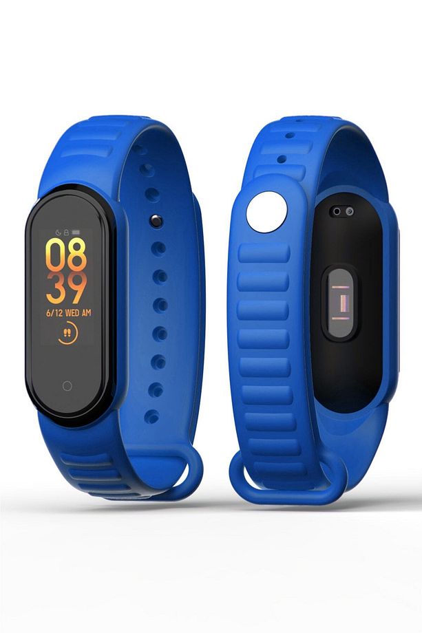 Xiaomi Mi Band 5/6 Uyumlu Loop Desenli Silikon Kordon 2 Adet - 2