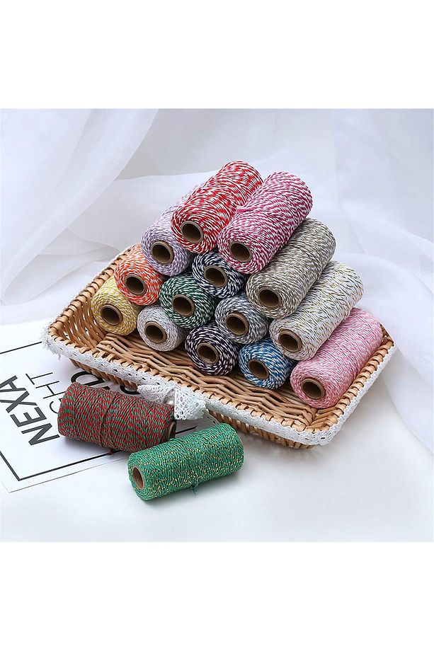 6 lı Süper Set Hediye Poşeti Süsleme Seti Marteniçka Seti Marteniçka İp Paketleme İpi Süs İpi - 6