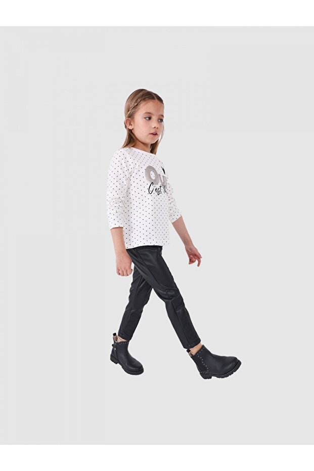 Female Child Vinyl Legging Pants 4780