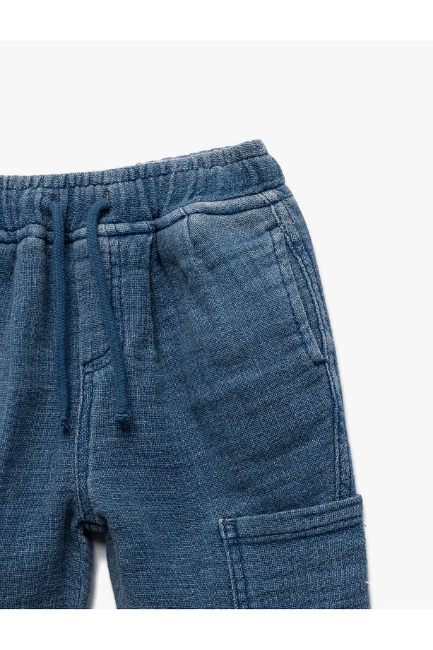 Pamuklu Cep Detaylı Oversize Jogger Pantolon - 3