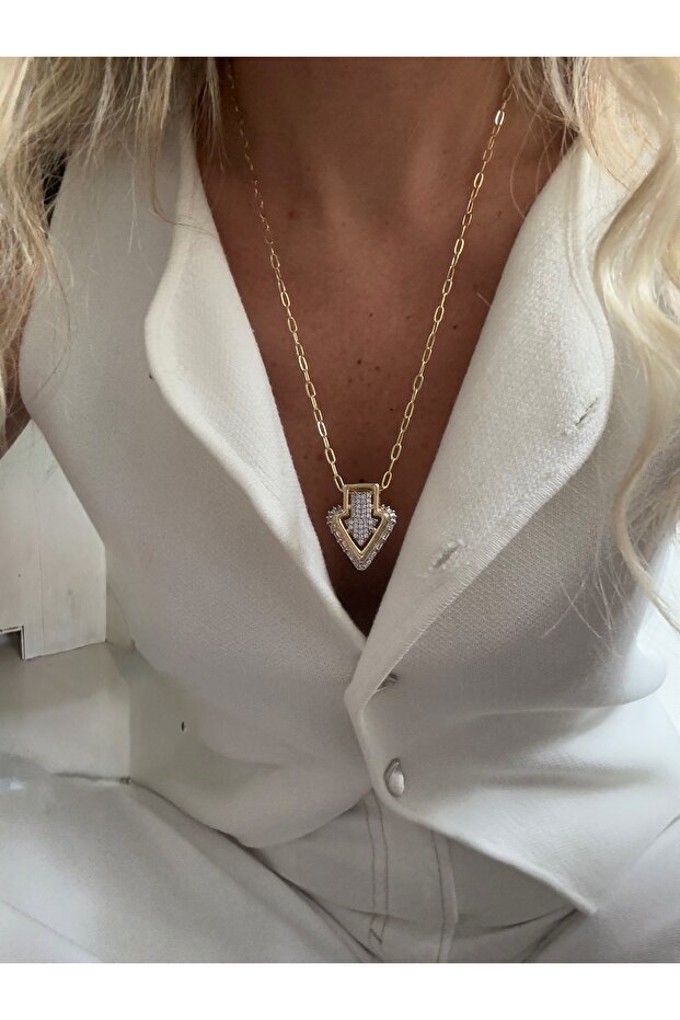 İthal Arrow Kolye - 1