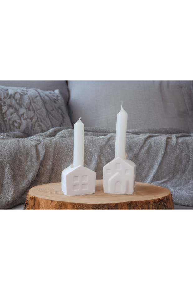 Ev Modeli 2'li Şamdan Mumluk - 2