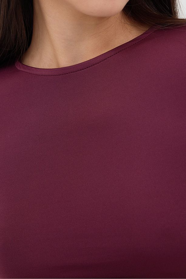 Bisiklet Yaka Uzun Kollu Basic Bluz B0074-G1 - 2