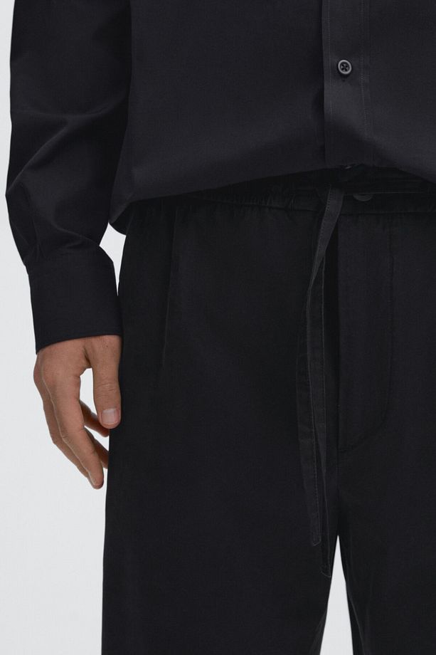 Poplin jogger pantolon - 4