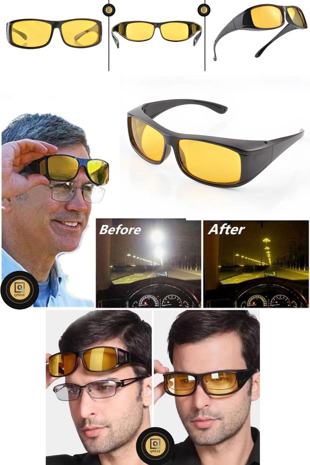 Polarized Anti-Far Glasses Over-The-Counter Anti-Far Glasses -New Model 2025- Night Vision Glasses for Driving Fog Snow