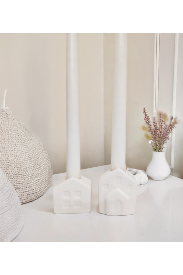 Ev Modeli 2'li Şamdan Mumluk - 7