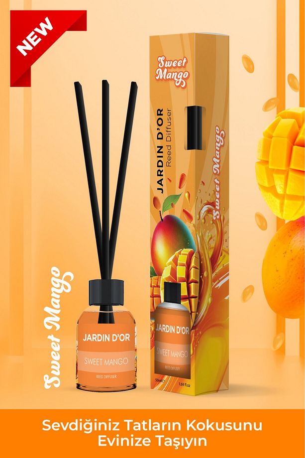 Sweet Mango Reed Diffuser 50 ml / Tatlı Mango Çubuklu Oda Kokusu - 2