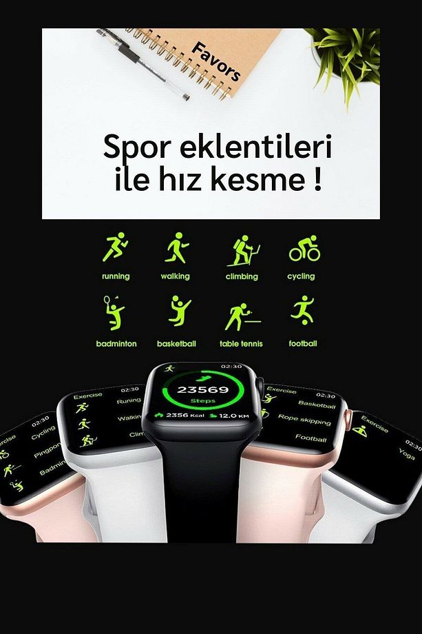 G10 Mini Elegant Amoled Ekran 38mm Taşlı Akıllı Saat 3 Kordonlu Smart Watch - 4