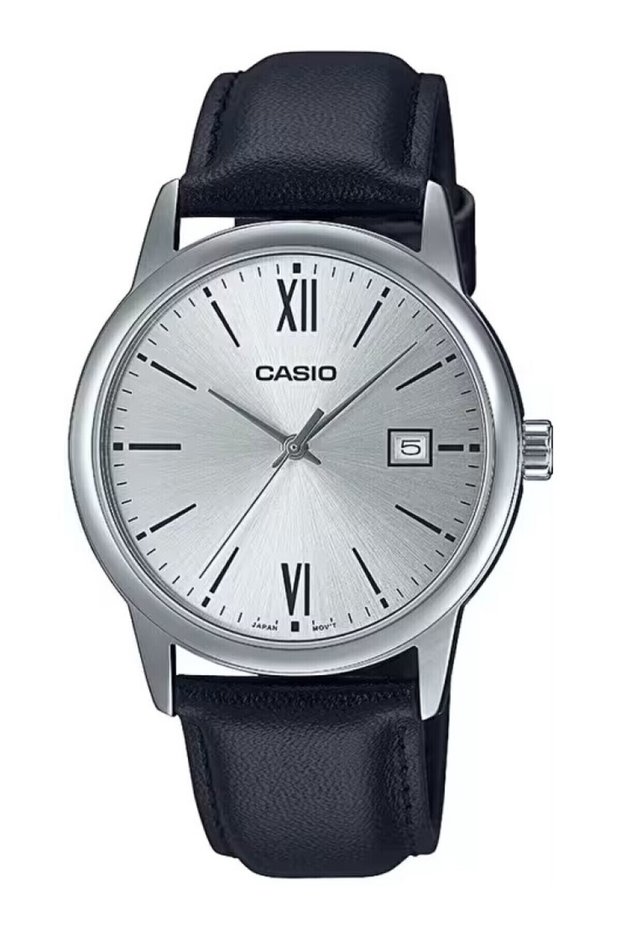 Silver Cord Black Color Men's Wrist Watch