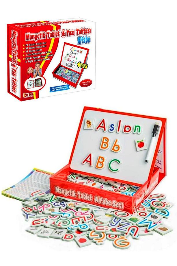 Diytoy Manyetik Tablet Alfabe Seti Ve Harfler Yazı Tahtası - 1