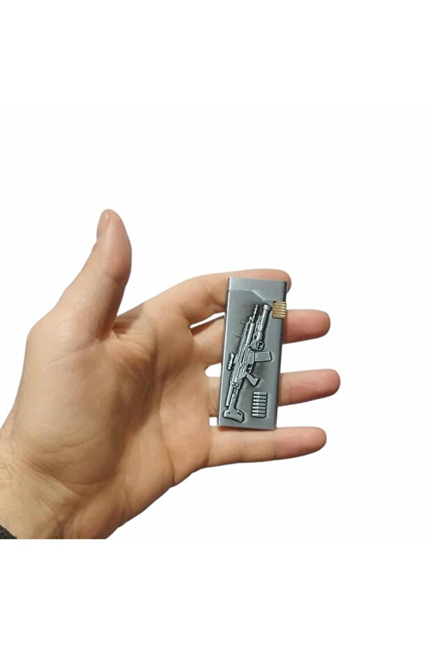 Kendinden Kabartmalı Askeri Tüfek Mermi Tasarımlı Çakmak 1 Adet - 5