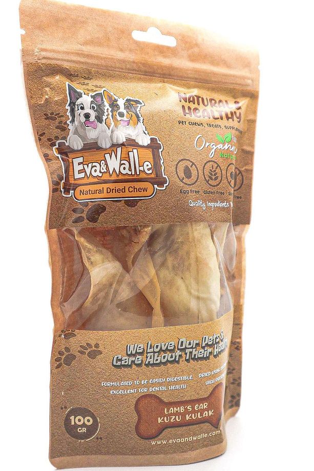 Kuzu Kulak Çiğnemelik Köpek Ödül Maması %100 Doğal, Glutensiz, Organik 100gram - 5