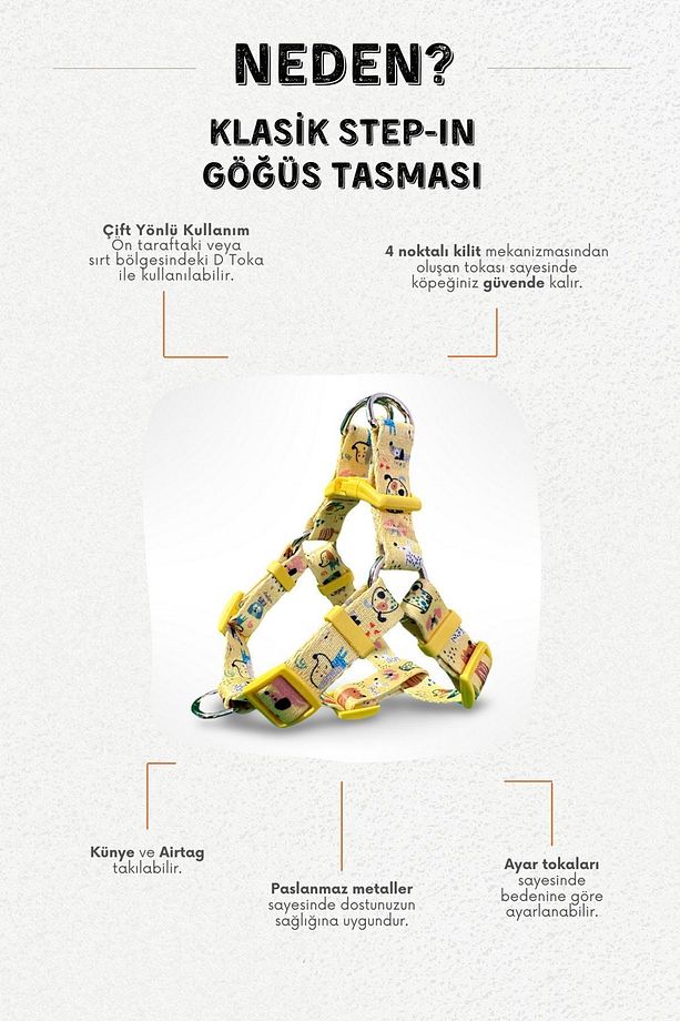 Klasik Step-in Göğüs Tasması - 7
