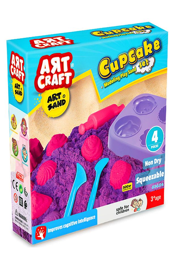 Kapkek - Cupcake Kinetik Kum Oyun Kumu Kap Kek Seti 500gr - 6