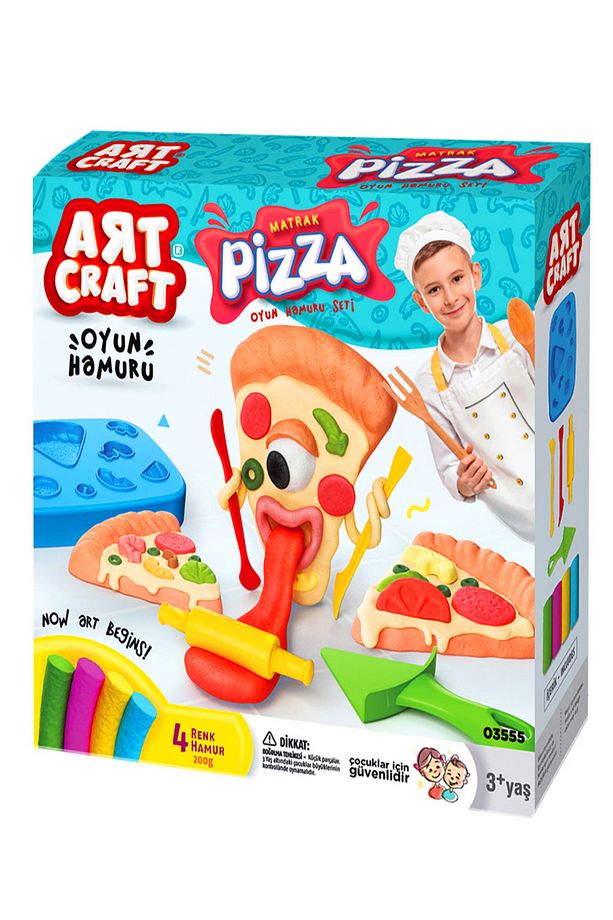 Pizza Oyun Hamuru Ve Kalıp Seti 200 gr - 3